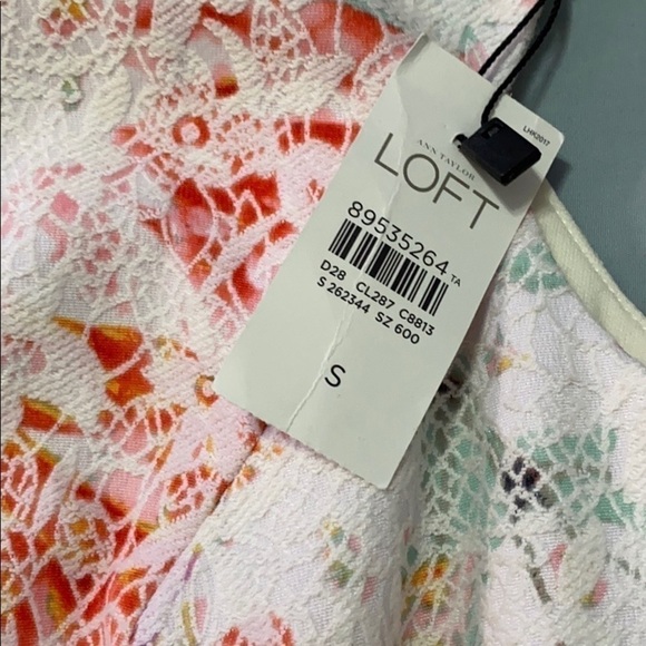 𝅺🍋NWT Ann Taylor LOFT Sleeveless Floral Dress - Picture 8 of 8